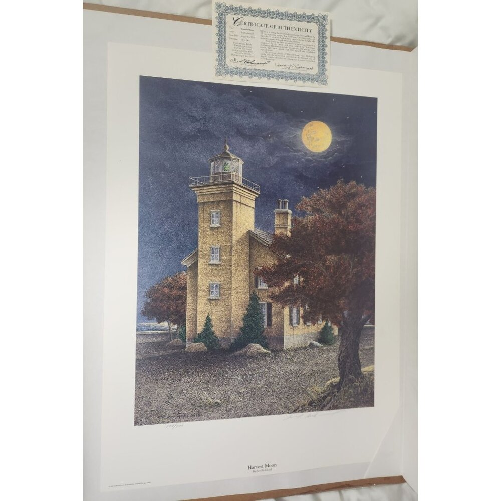 Ben Richmond "Harvest Moon" 1999 Rare 109/700 Signed W/ COA Brand NEW